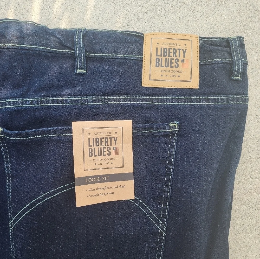 BIG & TALL Dark Blue Denim Jeans NWT